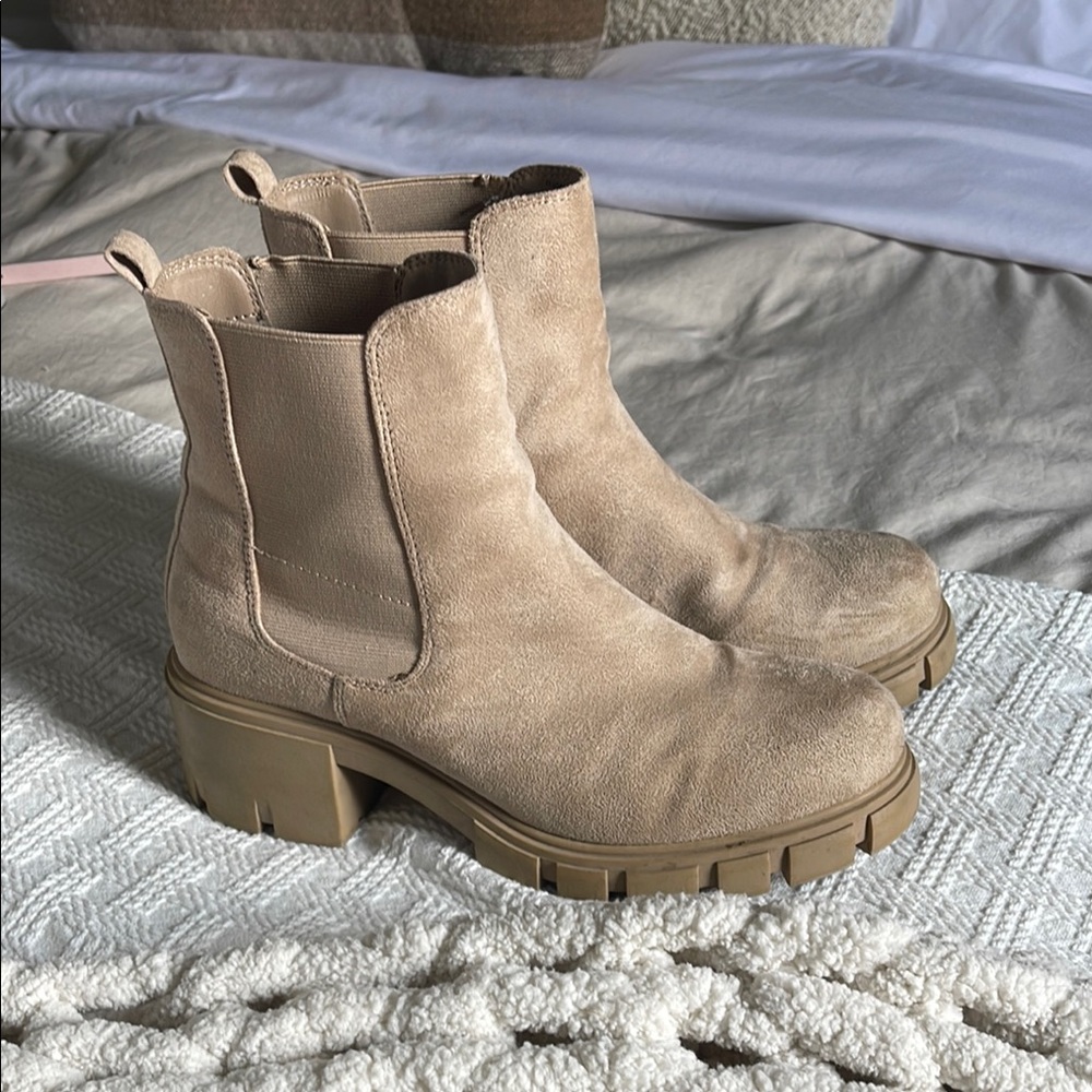 Stylish Tan Suede Ankle Boots